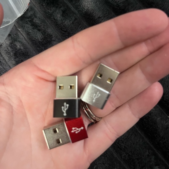 3 Pack USB-C Female to USB Male Adapter, Type C to USB Converter. - Picture 2 of 4